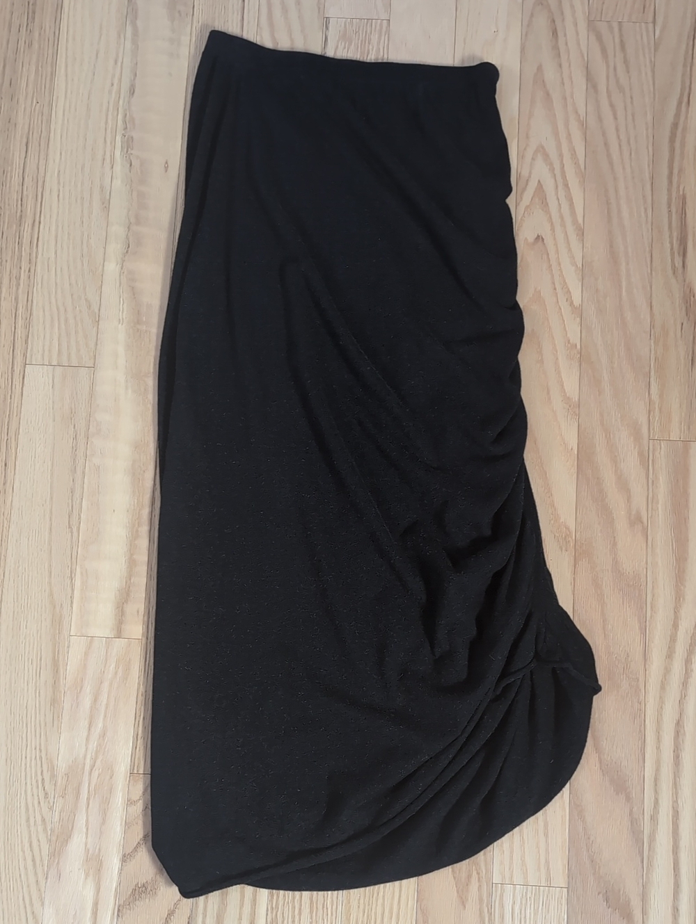 Lauren Manoogian Pima Side Ruched Skirt 2 Medium
